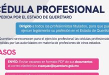 Invita a egresados y profesionistas a tramitar la Cédula Profesional Estatal
Invita a egresados y profesionistas a tramitar la Cédula Profesional Estatal