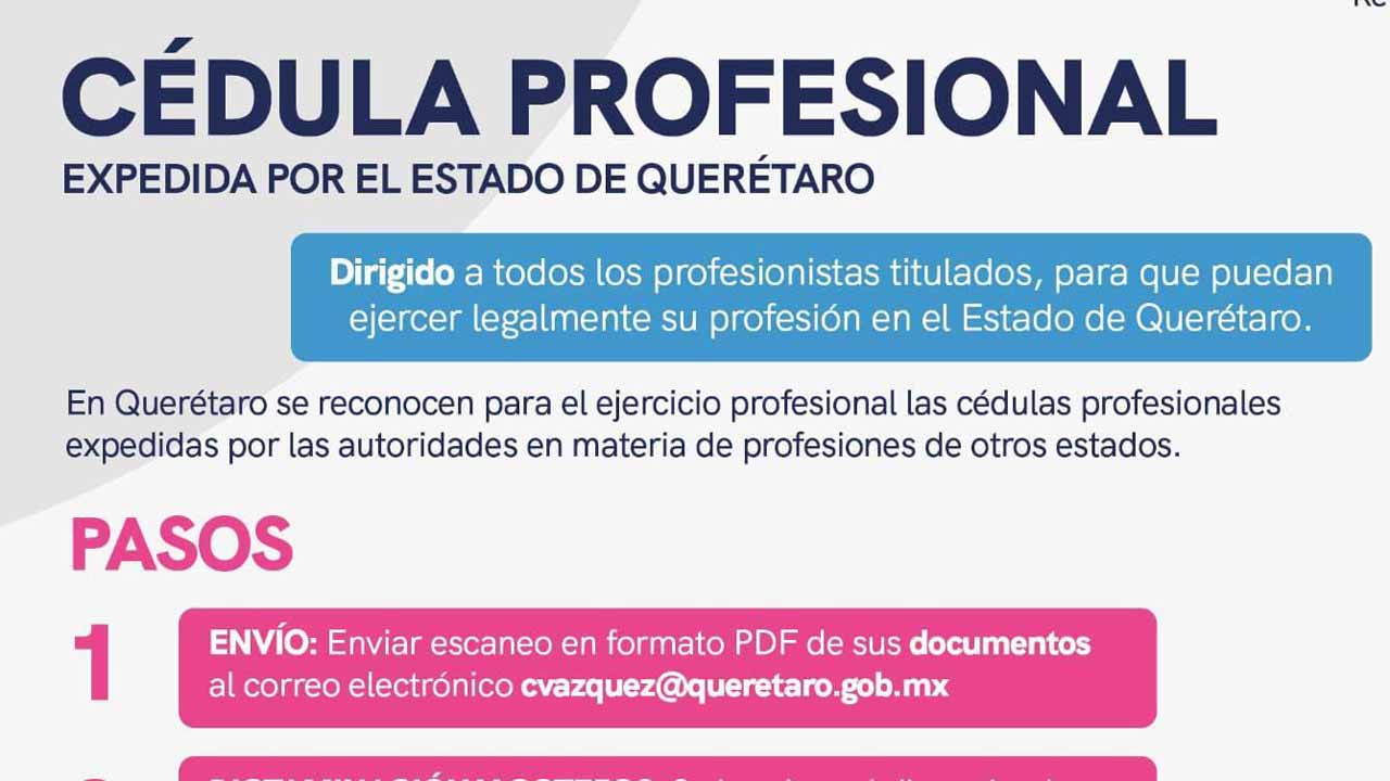 Invita a egresados y profesionistas a tramitar la Cédula Profesional Estatal
