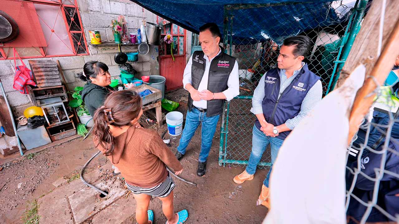 Kuri y Felifer recorren zonas afectadas, emiten declaratoria de emergencia tras lluvias