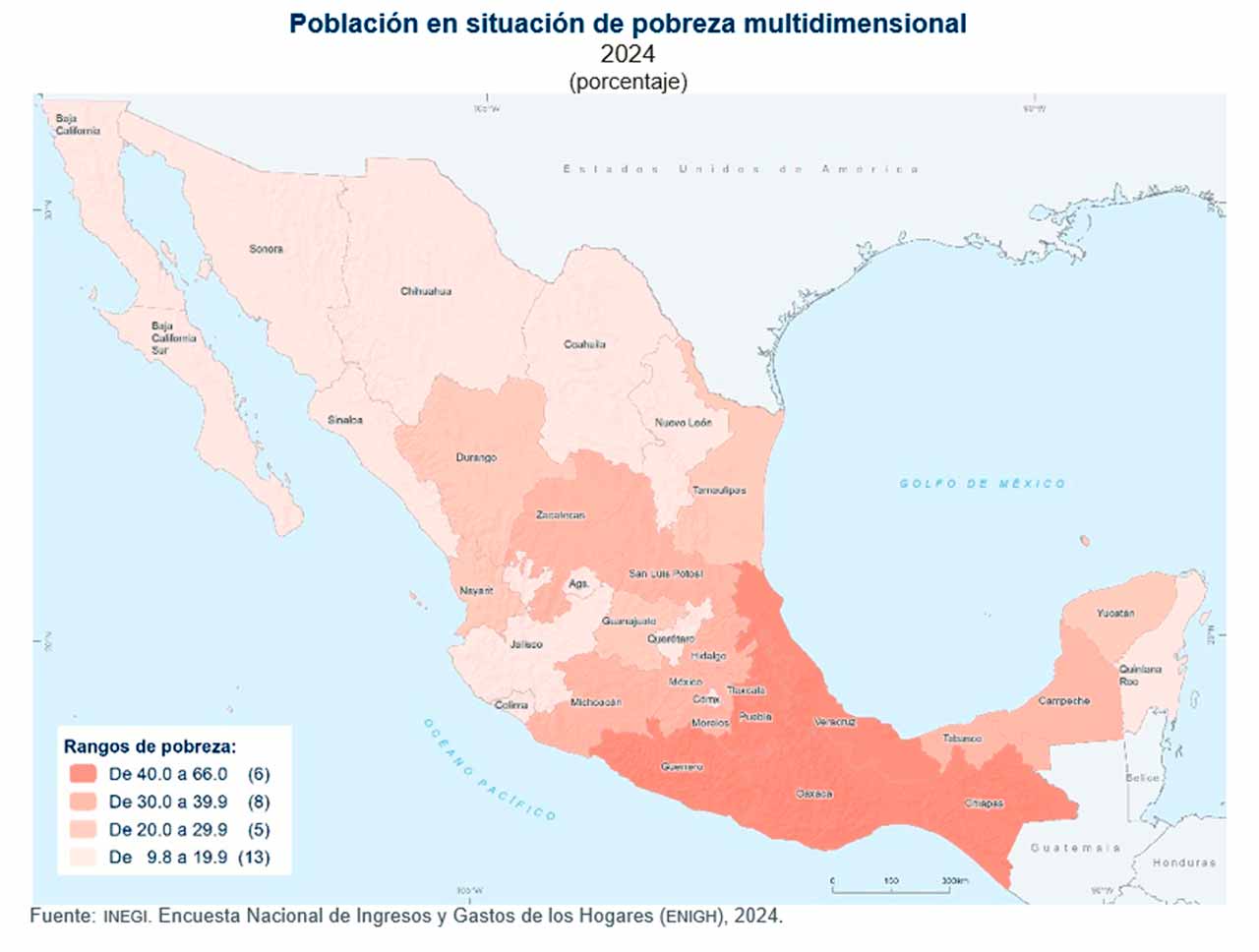 Disminuyen pobreza y pobreza extrema en México