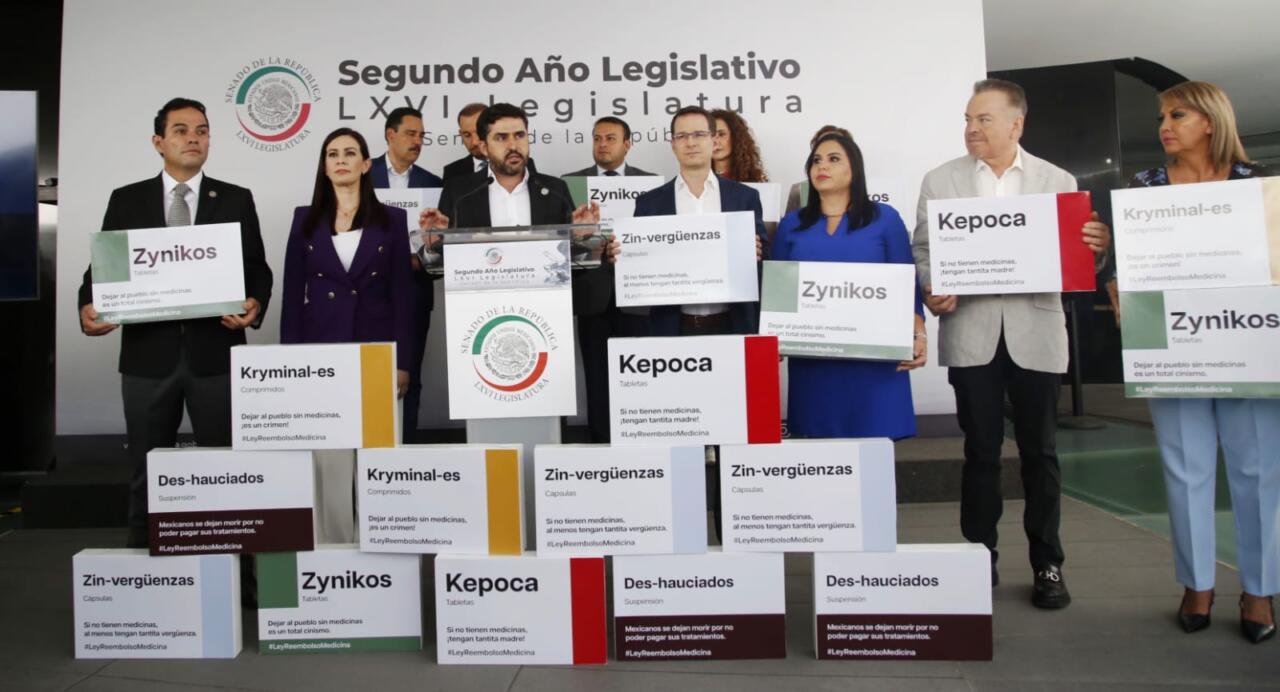 PAN respalda la iniciativa que busca obligar al gobierno a cubrir el costo de medicinas cuando IMSS e ISSSTE no puedan surtirlas