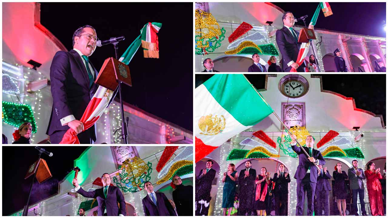 Chepe Guerrero encabeza la Ceremonia del Grito de Independencia en Corregidora