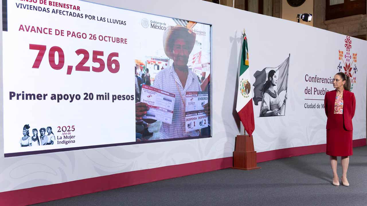 Gobierno de México: 70,256 apoyos por lluvias