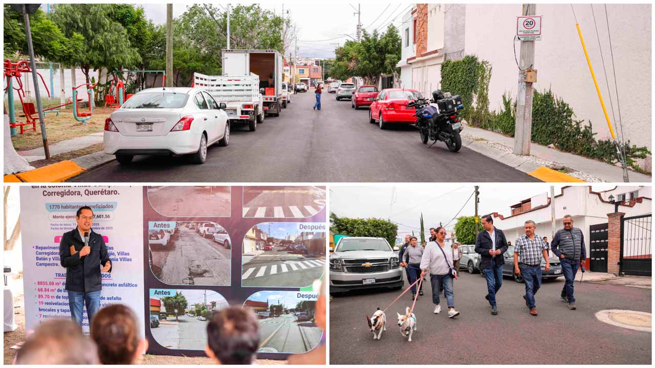 Chepe Guerrero entrega calles renovadas en Villas Campestre con inversión de 5 mdp