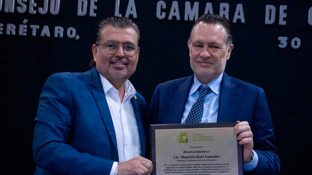Reconoce Kuri a la Cámara de Comercio por fortalecer a Querétaro