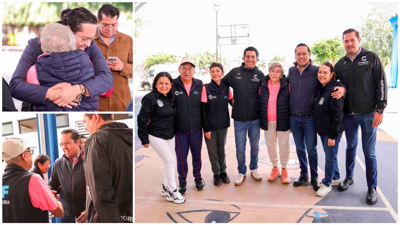 Chepe Guerrero convive con el grupo de adultos mayores del DIF Municipal “Gacelas”