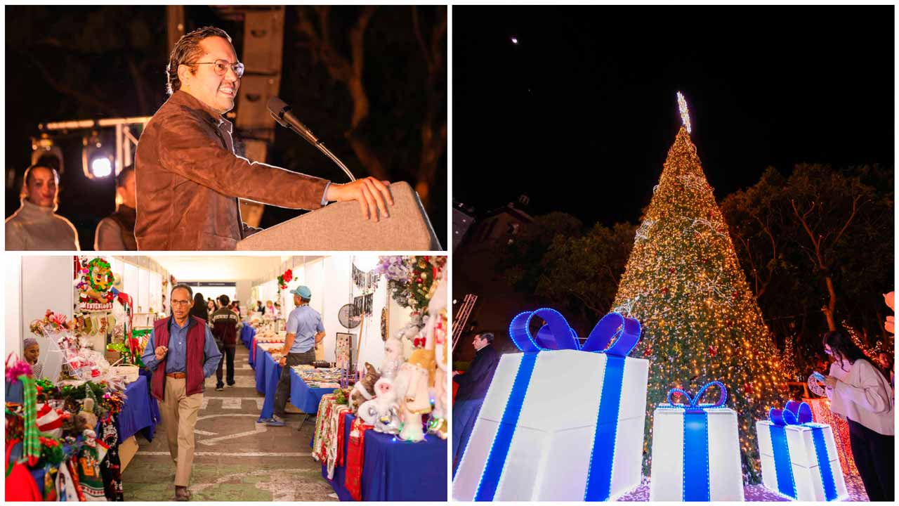 Corregidora enciende su Árbol de Navidad y abre el Bazar 2025