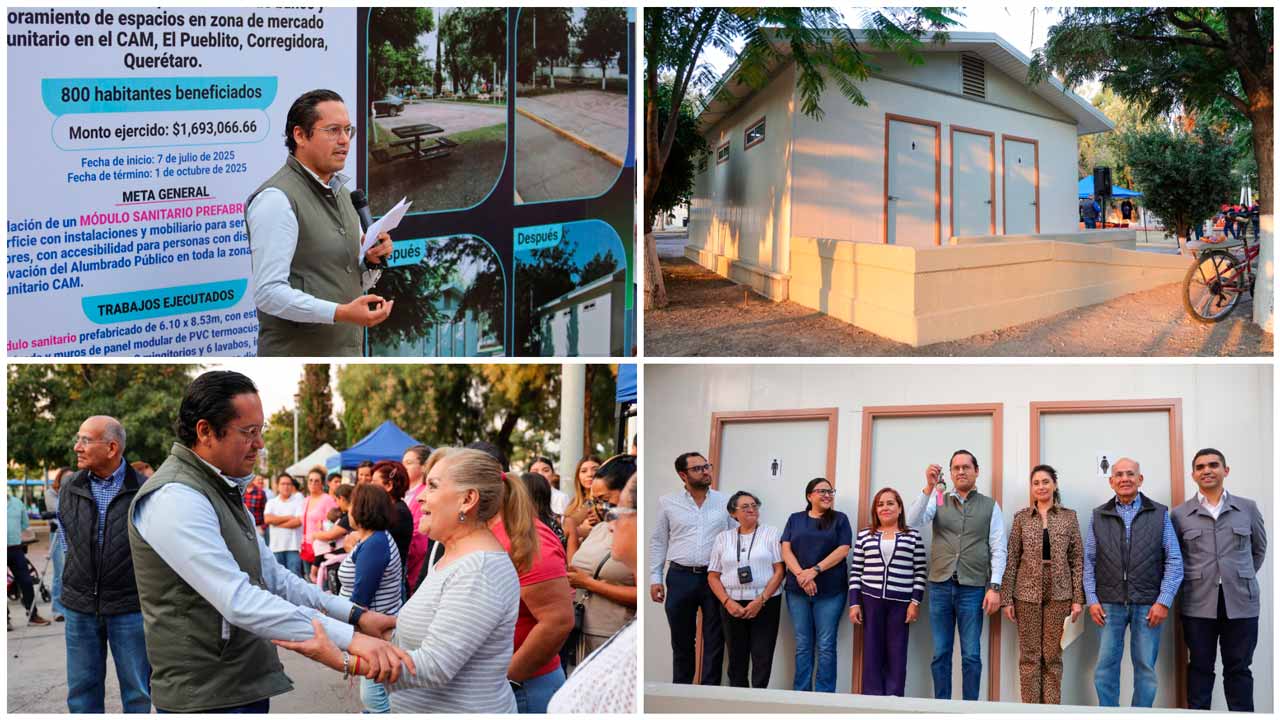 Chepe Guerrero inaugura obra para el Corredor de las Mujeres en CAM Corregidora