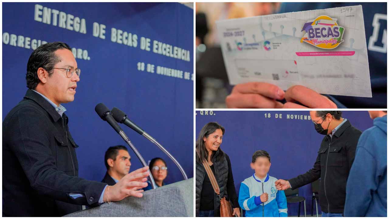 Chepe Guerrero entrega Becas de Excelencia a 462 estudiantes en Corregidora