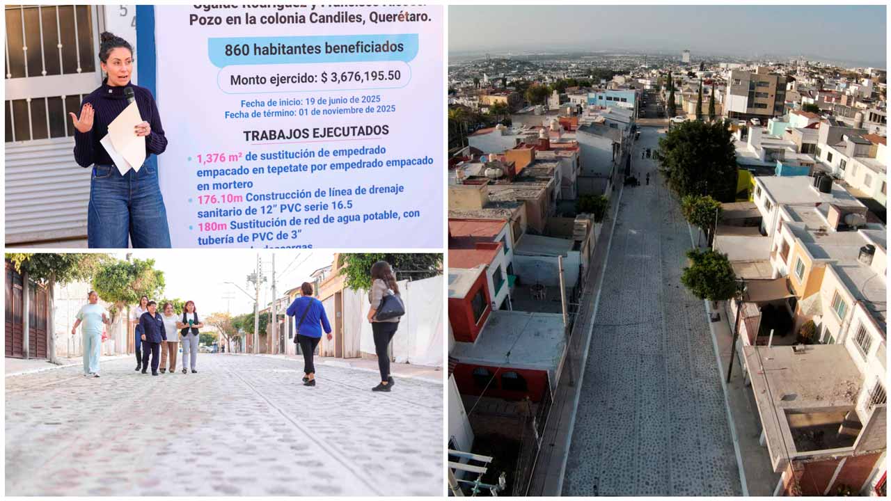 Corregidora entrega la urbanización de la calle Juan B. Alcocer en la colonia Candiles