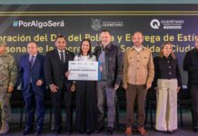 Ser policía en Querétaro es formar parte de la mejor corporación del país: MKG
Ser policía en Querétaro es formar parte de la mejor corporación del país: MKG