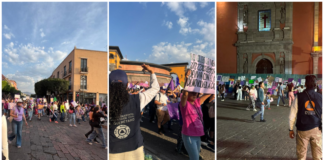 Saldo blanco en marchas del 8M en Querétaro; participaron 9 mil mujeres Saldo blanco en marchas del 8M en Querétaro; participaron 9 mil mujeres