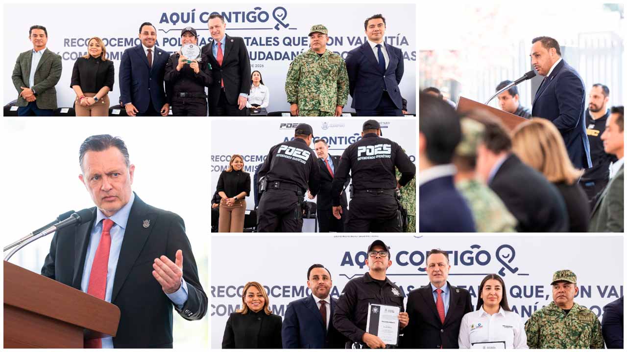 Kuri entrega Premio al Mérito Policial 2026 en Querétaro