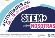 Anuncia SEDEQ programa STEM+ Entre Nosotras
Anuncia SEDEQ programa STEM+ Entre Nosotras
