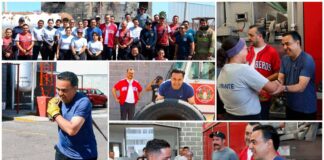 Luis Nava reconoce labor de bomberos en Querétaro Luis Nava reconoce labor de bomberos en Querétaro