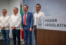 Diputados de Morena Querétaro respaldan aplazar elección judicial a 2028
Diputados de Morena Querétaro respaldan aplazar elección judicial a 2028