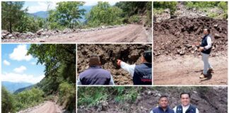 Luis Nava supervisa reapertura de camino afectado por deslave en Pinal de Amoles Luis Nava supervisa reapertura de camino afectado por deslave en Pinal de Amoles