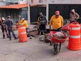 Reparan socavones en Tejeda para evitar riesgos a vecinos Reparan socavones en Tejeda para evitar riesgos a vecinos