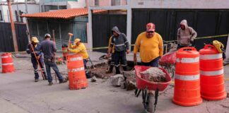 Reparan socavones en Tejeda para evitar riesgos a vecinos Reparan socavones en Tejeda para evitar riesgos a vecinos