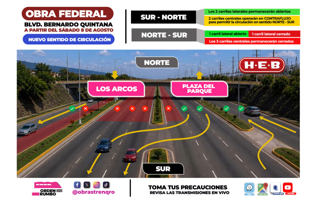 Felifer anuncia cambios en el operativo vial de Bernardo Quintana