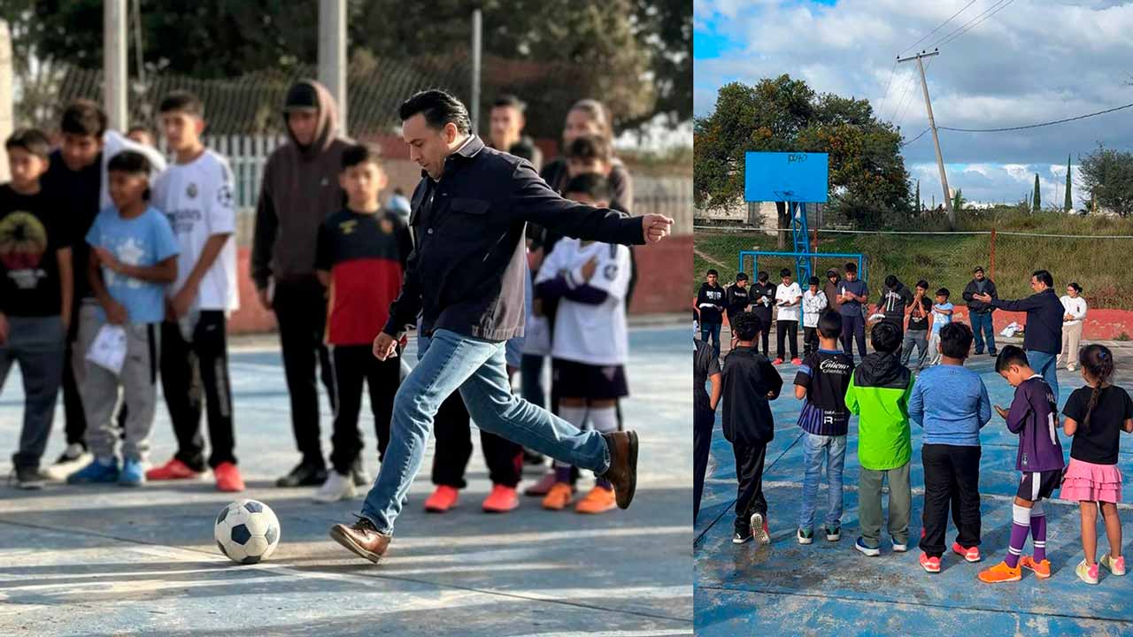 Luis Nava impulsa deporte de niñas y niños