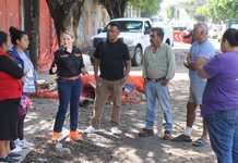 Paulina Aguado supervisa drenaje en San Pablo Lluvias afectan ritmo de obra en la calle Camino Real