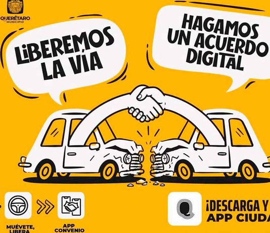 Municipio de Querétaro habilita acuerdos digitales ante choques leves Municipio de Querétaro habilita acuerdos digitales ante choques leves
