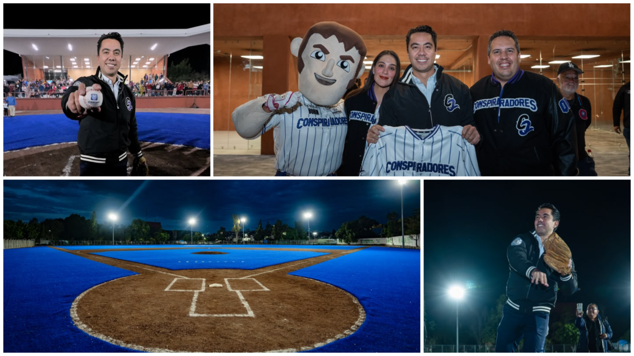 Reconstruyen campo de béisbol en Querétaro