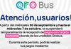 Qrobus suspende pagos con tarjeta bancaria del 30 de septiembre al 7 de octubre Qrobus suspende pagos con tarjeta bancaria del 30 de septiembre al 7 de octubre